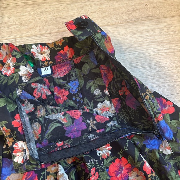 Abercrombie & Fitch Vintage Maxi Y2K Skirt Womens Floral Print Pleated 10 - Picture 6 of 10